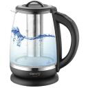 Camry | Kettle | CR 1290 | Standard | 2200 W | 2 L | Plastic/glass | 360&deg; rotational base | Black/Transparent
