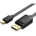 Vention HAGBH, видеокабель, 2 м, DisplayPort, HDMI, 4K@30Hz, черный, прямой разъем, 30 AWG, позолота