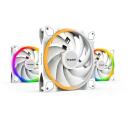 Be Quiet Kompiuterio korpuso ventiliatorius LIGHT WINGS WHITE BL103, 140mm, 2200RPM, 121.82m&sup3;/h, 31dB, 20 LED, 3 ventiliatoriai