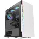 Thermaltake H200 TG Snow RGB CA-1M3-00M6WN-00, 1x120mm, valge, 5 ketta pesa, 2xUSB 3.0, karastatud klaas