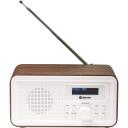 Denver DAB+ FM radio 111111000650, 1.05kg, LCD, 10 DAB stacijas, 10 FM stacijas, 1W RMS skaļrunis, teleskopiskā antena