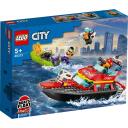 Lego Klocki City 60373 Ugunsdzēsēju-glābēju kuģis 60373, 144 gab., plastmasa, 5 gadiem