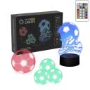 Manta Dekoratīvā lampa SNL124RGB, 5W, 12.2cm, 10cm, 20cm, 3xAA, 5V, 2m, 16 krāsas, tālvadība