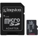 Kingston m&auml;lukaart SDCIT2/64GB, 64 GB, A1, V30, UHS-I, Class 10, microSDXC, SD adapter