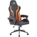 Baracuda Игровое кресло WHALE, 150кг, 90&deg;&ndash;150&deg;, PU + поролон, 1D подлокотники, черный/оранжевый