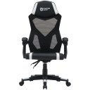 Gaming chair with mesh backrest 90&deg;&ndash;135&deg; adjustable backrest Class-3 gas lift up to 120 kg Flow MCH01W Black-White CNE-MCH01W CANYON