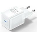 Vention laadija FEPW0-EU 20W PD, 100-240V, 1x USB-C, kiire laadimine, &uuml;lekuumenemise kaitse, valge