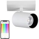 Yeelight Griestu prožektors YLDDL-0083, 1 spuldze, 350lm, 2700-6500K, Wi-Fi 2.4GHz, GU10, 36&deg;, Google Home, Amazon Alexa