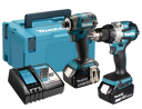 Rinkinys LXT® DLX2527TJ, MAKITA, 18V, 5,0Ah, Li-ion, 2 akumuliatoriai