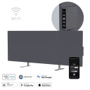 Smart premium infrared and convection heater for up to 30m² 700W 11mm tempered glass panel with Wi-Fi 110×40×4 cm grey AGH0005S Aeno