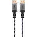 Goobay Displeja porta kabelis 65264, 1m, 8K60Hz, 32.4 Gbps, elastīgs, dinamiskais HDR, alumīnija korpuss