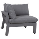 Modulinė sofa FLUFFY kampinė, pilka 13792 HOME4YOU
