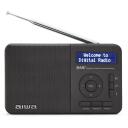 Aiwa Pārnēsājams radio uztvērējs RD-40DAB/BK, 2W, 50 DAB+ stacijas, 50 FM stacijas, 2000mAh akumulators, LCD