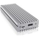Raidsonic | Icy box SSD cietā diska korpuss | IB-1817Ma-C31, 10 Gbit/s, 1x M.2, Sudraba, Alumīnijs, Datu indikators