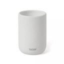 Hambaharja konteiner Pehme keraamiline, valge 156410101 TATAY