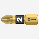 Pārklāts uzgalis PZ #2 x 25mm, WERA, 056702, BiTorsion dizains ar dimanta pārklājumu