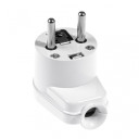 Leņķa strāvas kontaktdak&scaron;a 10gab, 16A, IP20, balta, AW24800, AWTOOLS