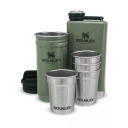 The Pre-Party Shot Glass + Flask Set dovanų rinkinys Stanley® 2801883034, degtinės taurės 4vnt 50mL, kolba 0,23L, žalia