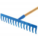 Grubus metalas su medine rankena, 16 dantų M