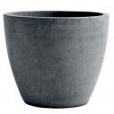 Puķu pods Beton Planter Round XL tum&scaron;i pelēks 29201496 KETER