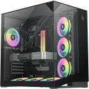 Gamemax Korpus NEX C56 VC BK, 30cm x 44.6cm x 44.8cm, 7 laiendusslotti, 2 x USB 3.2 Gen 1, 1 x USB-C 3.2 Gen 2, 1 x k&otilde;rvaklapid