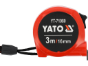 Mērlente YATO YT-71080 3m x 16mm Tērauda lente, ABS gumijas korpuss, II klases precizitāte