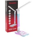 Hawk Galda lampa HW-LAMP04, 10 W, 5.8 W, 3 LED spuldzes, 5 V/2.1 A USB izeja, bezvadu uzlāde, aptum&scaron;o&scaron;ana
