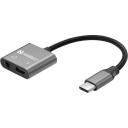 Sandberg USB-C helisadapter 136-67, USB-C, 3.5mm, hall, 65W laadimine, CE, FCC, RoHS, UKCA