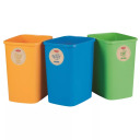 Набор мусорных баков без крышки Deco Flip Bin 3x25L 802174999 Curver