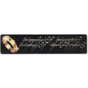Subsonic Hiire matt SA5687-LR1, must, kollane, randme tugi klaviatuurile, libisemisvastane pind