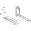 Maclean MC-915W, universāls mikroviļņu krāsns stiprinājums, 30kg, regulējams rokas garums 32,5-49,2cm, balts