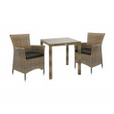 Комплект садовой мебели WICKER стол и 2 стула K133471 HOME4YOU