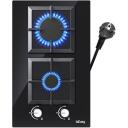 Iseasy gaasipliit MGBG-312S2C, 1x1kW, 1x2.7kW, automaatne gaasi v&auml;ljal&uuml;litus, elektrooniline s&uuml;&uuml;de, klaaspind