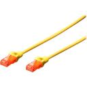 Digitus patch kabelis DK-1617-020/Y, 2m, RJ-45, halogēnu nesaturo&scaron;s, veidots, aizsardzība pret sapī&scaron;anos