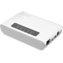 Digitus 2 Portu USB 2.0 Bezvadu Multifunkcionāls Tīkla Serveris DN-13024, 300 Mbit/s, 2 USB 2.0 porti, 64 MB atmiņa, 128-bit WEP