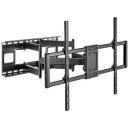 Gembird крепление для телевизора WM-120ST-01, поддерживает 60-120 дюймов, VESA 900 x 600 мм, 120 кг, 120&deg; поворот, 20&deg; наклон