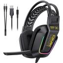 Onikuma X13 spēļu austiņas X13 Black, 50mm, 32&Omega;, 105dB, 2.15m, USB, 3.5mm, omnidirekcionalais mikrofons
