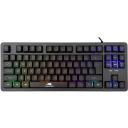 Baracuda Klaviatūra KRILL-B BGK-01114 US, 87 taustiņi, Tenkeyless, USB 2.0, 1,5m, Varavīksnes efekts, membrāna