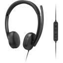 Lenovo juhtmega VoIP k&otilde;rvaklapid 5000 4XD1R88995, 32&Omega;, 20-20kHz, -40dB, USB Type-A, USB Type-C, Microsoft Teams sertifitseeritud