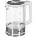 Adler Elektriline veekeetja MS 1301w, 2200 W, 1.7 L, Klaas, 360&deg; p&ouml;&ouml;ratav alus, valge