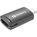Sandberg USB-C uz HDMI Dongls 136-34, USB-C, HDMI, 4K/30Hz, alumīnija korpuss, LED indikators