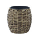 Puķu pods WICKER D20xH20cm, gai&scaron;i brūns 38210