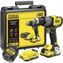 Stanley juhtmeta l&ouml;&ouml;kvise SFMCD726D2K-QW, 18 V, 2x2 Ah, harjadeta mootor, 80 Nm, 34 000 l&ouml;&ouml;ki/min, 15+2 p&ouml;&ouml;rdemomendi seade
