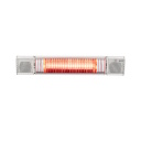 Elektrinis infraraudonųjų spindulių terasos &scaron;ildytuvas su Bluetooth kolonėlėmis ir LED ap&scaron;vietimu 2000W IP65 Heat and Beat White Eurom