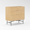 Kumode BASSEL 80x40xH80cm, 3D melamīns 20138