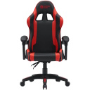 Gaming chair with adjustable backrest 90&deg;&ndash;135&deg; head and lumbar pillows base with PU wheels up to 120 kg Core SGCH2 Black-Red CNE-SGCH2R CANYON