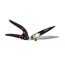 Zāles šķēres ar 90° rotējošu galvu, 333mm, ergonomiskas mīkstas rokturi, AW63080, AWTOOLS