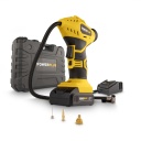 Pumpis 18V ar akumulatoru un lādētāju, POWERPLUS, POWX1700, 1.5Ah, 8 bar, 35 l/min, 3 adapteri