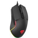 Genesis spēļu pele Krypton 220 NMG-1770, 6400 DPI, 6 pogas, RGB apgaismojums, USB, 1.8 m kabelis, ergonomisks dizains