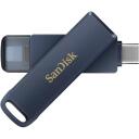 Sandisk USB m&auml;lupulk SDIXD0N-064G-GN6NN 64GB, USB Type-C / Lightning, 90 MB/s lugemiskiirus, 10 MB/s kirjutamiskiirus, Swivel